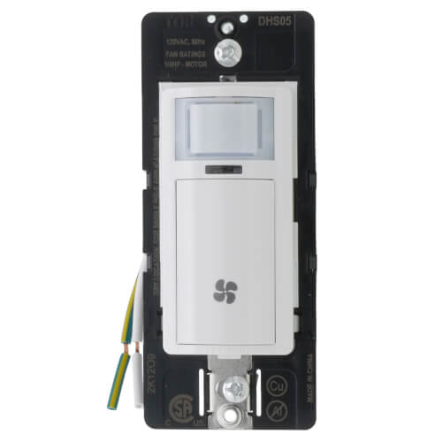 DHS051LW Leviton DHS051LW Decora InWall Humidity Sensor & Fan Control, 1P, 120V (White)