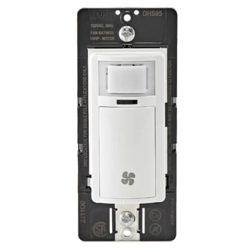 DHS051LW Leviton DHS051LW Decora InWall Humidity Sensor & Fan Control, 1P, 120V (White)
