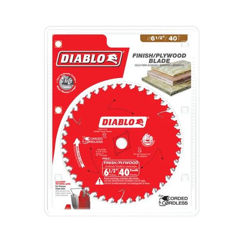 Main product image of 6-1/2" x 40-Teeth Finish Trim Saw Blade for Wood
