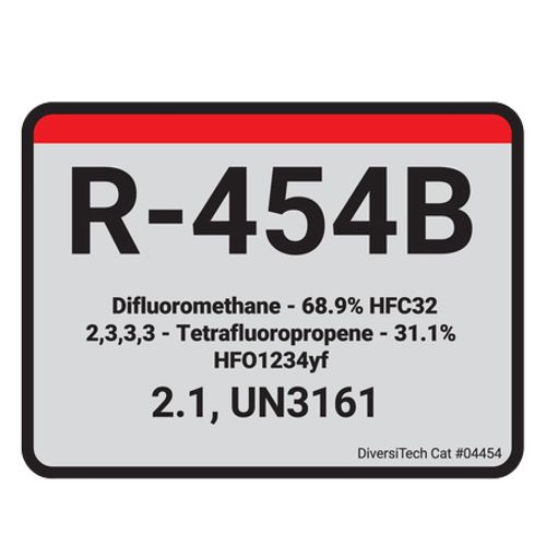 Main product image of R-454B Cylinder Tank Label (Pack of 10)