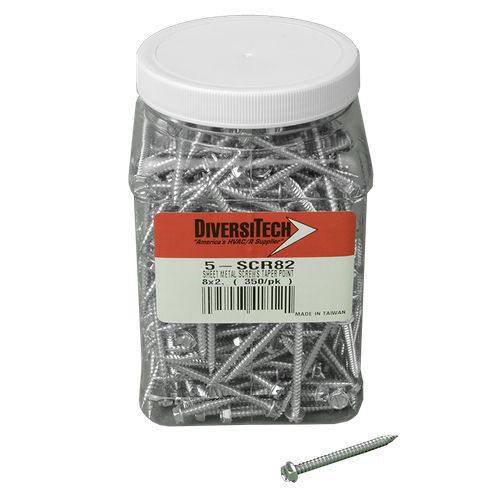 Main product image of #8 x 2" Taper Point Sheet Metal Screws (350 Pack)