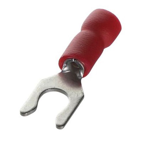 Main product image of Insulated Spring Spade Solderless Terminal, 22-18 AWG, #8 Stud (Pack of 50)