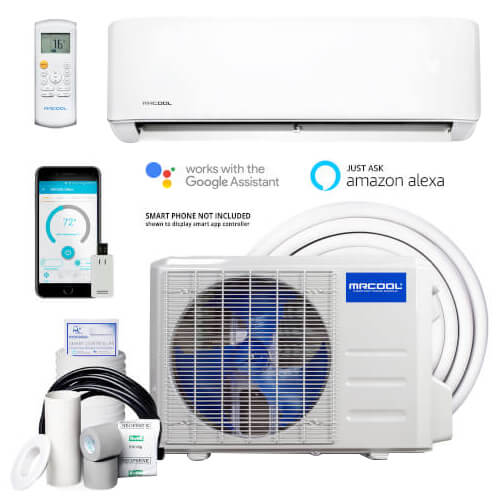 Main product image of DIY 3rd Gen 23,000 BTU, R-410A, 20 SEER Energy Star Ductless Mini-Split AC and Heat Pump w/ 25ft Install Kit, Package (230V)