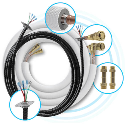 Main product image of DIY 4th Gen 36,000 BTU, R-410A, 18.3 SEER2 Ductless Mini-Split AC & Heat Pump w/ 25ft Install Kit Package (208-230V)