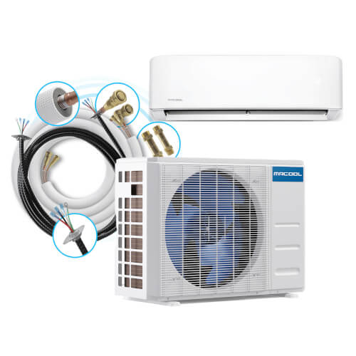 Main product image of DIY 4th Gen 36,000 BTU, R-410A, 18.3 SEER2 Ductless Mini-Split AC & Heat Pump w/ 25ft Install Kit Package (208-230V)