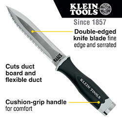 Serrated Duct Knife