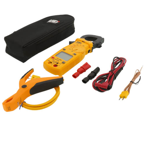 True-RMS Dual Display 600A HVAC/R Clamp Meter w/ Temperature & Capacitance Combo