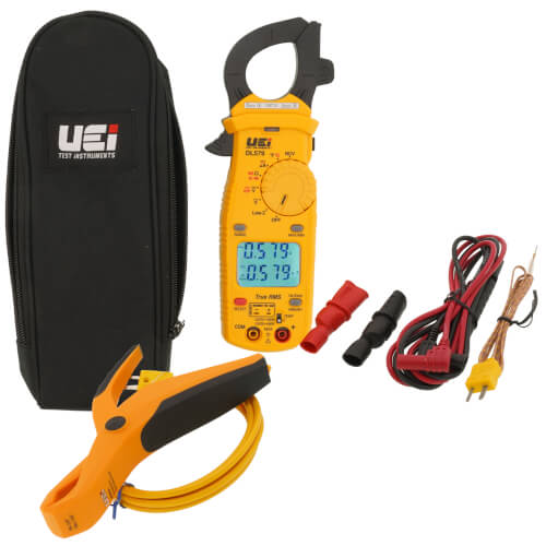 True-RMS Dual Display 600A HVAC/R Clamp Meter w/ Temperature & Capacitance Combo