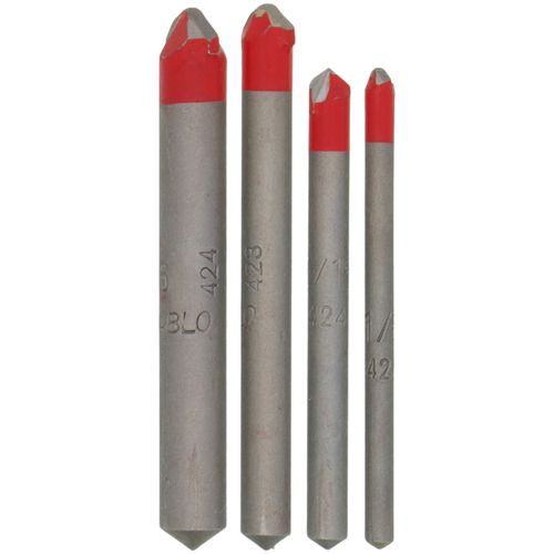 Main product image of 4 Piece Carbide-Tipped Drill Bit Set for Tile & Stone