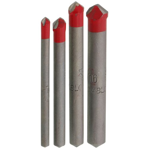 Main product image of 4 Piece Carbide-Tipped Drill Bit Set for Tile & Stone