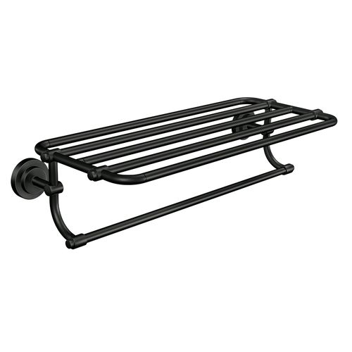 Main product image of Iso Matte Black Towel Shelf, DN0794BL