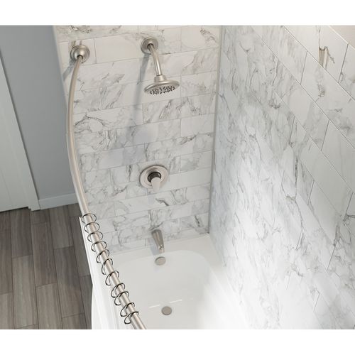 Main product image of 72" Adjustable Curved Shower Rod, DN2160BN (Brushed Nickel)