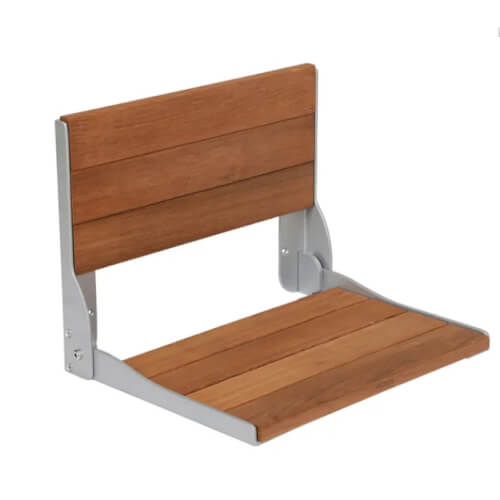 DN7110 Moen DN7110 Teak Folding Shower Seat (Stainless Steel)