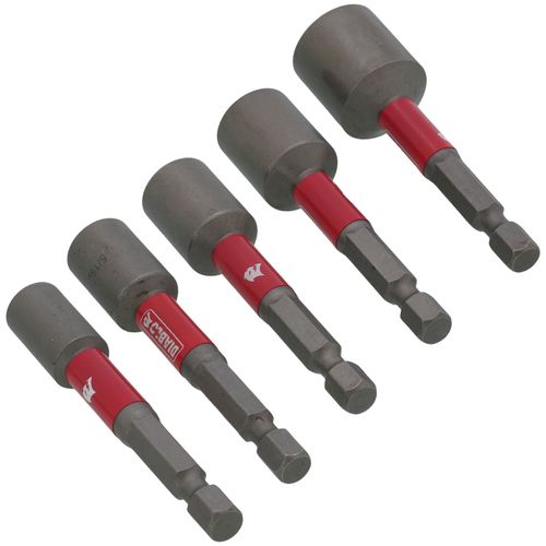 Main product image of 5 Piece 2-9/16" Magnetic Nut Setter Assorted Pack (1/4", 5/16", 3/8", 7/16", 1/2")