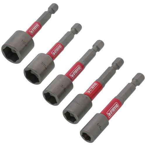 Main product image of 5 Piece 2-9/16" Magnetic Nut Setter Assorted Pack (1/4", 5/16", 3/8", 7/16", 1/2")