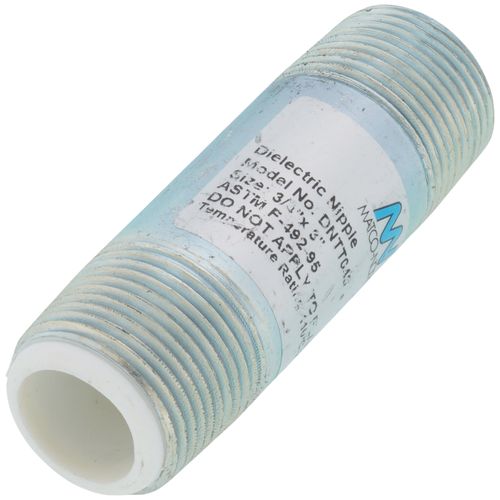 Main product image of 3/4" x 3" Galvanized Steel Dielectric Nipple w/ Pex Insulator