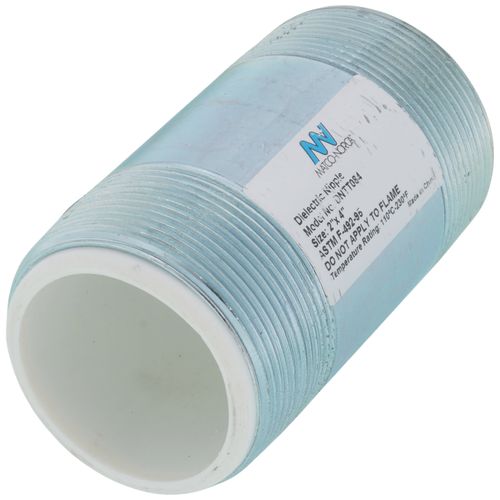 Main product image of 2" x 4" Galvanized Steel Dielectric Nipple w/ Pex Insulator