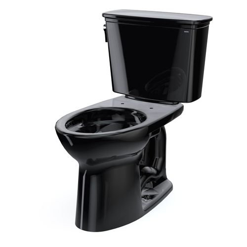 Main product image of CST786CEF#51 Drake Transitional 2-Piece Elongated 1.28 GPF Universal Height Tornado Flush Toilet (Ebony)