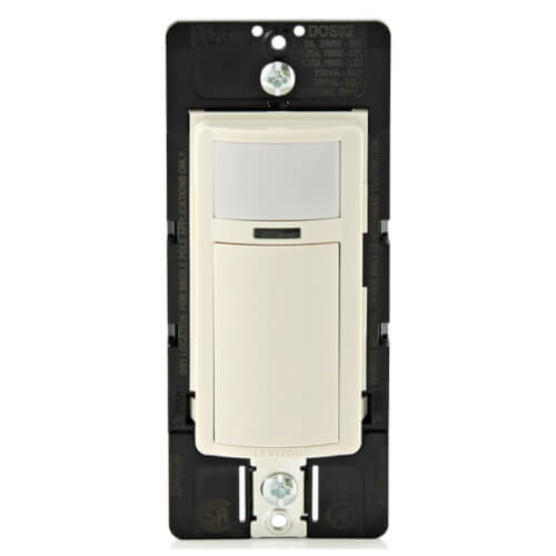 Decora 180-Degree Wall Switch Occupancy Motion Sensor, Auto-On, 900 Sq. Ft. - Light Almond