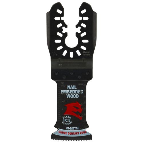 Main product image of 1-1/4" Demo Demon Universal Fit Bi-Metal Oscillating Blade for Nail-Embedded Wood (10-Pack)