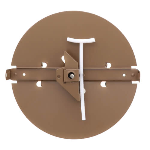 8" Steel Butterfly Damper (Brown)