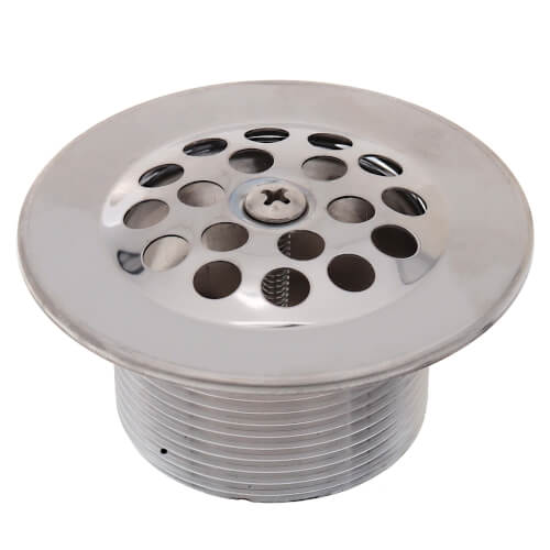 Main product image of 1-1/2" Chrome Plated Zinc Grid Drain w/ Screw
