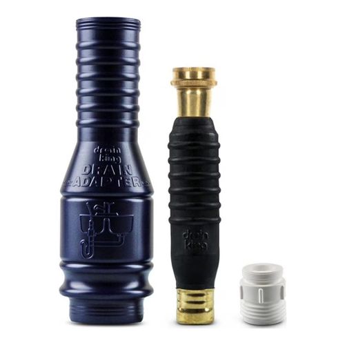 Main product image of Drain King Water-Powered Unclogging Kit for 1-1/2" -3" Drains w/ Crossbar & Faucet Adapter