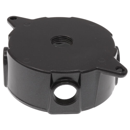 Main product image of 4-1/8" Dia., 1/2" Hub, 5 Outlets Round Outlet Box (Bronze)