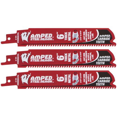 Main product image of 6" Steel Demon Amped Carbide Blades for Thick Metal Cutting (3 PK)