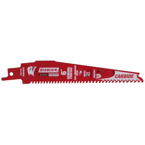 Main product image of 6" Demo Demon Carbide General Purpose Reciprocating Blade (3 PK)