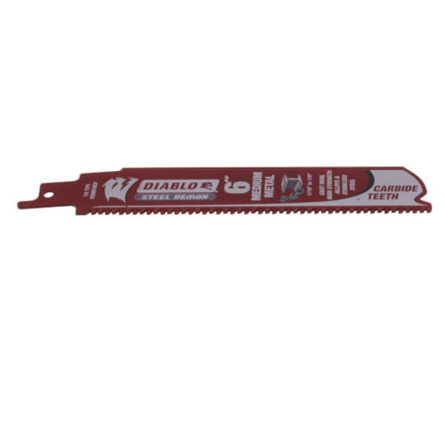 Main product image of 6" Steel Demon Carbide-Tipped Reciprocating Blades for Medium Metal Cutting (3 PK)