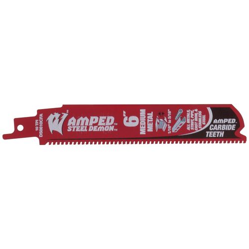Main product image of 6" 10 TPI AMPED Steel Demon Carbide Teeth Reciprocating Saw Blade for Medium Metal (3-Pack)