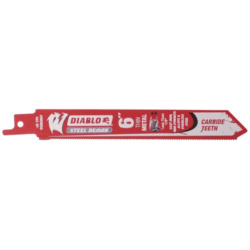Main product image of 6" Steel Demon Solid Carbide Strip Reciprocating Blade for Thin Metal Cutting