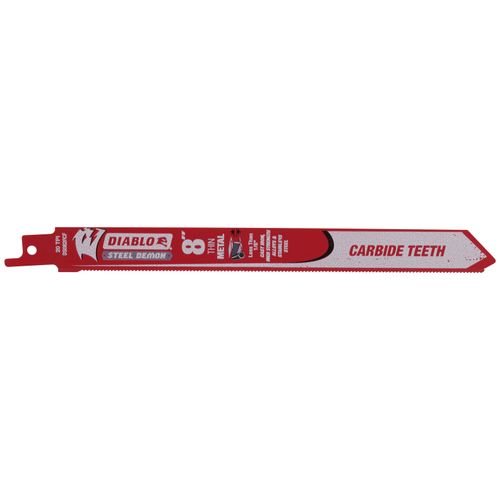 Main product image of 8" Steel Demon Solid Carbide Strip Reciprocating Blade for Thin Metal Cutting