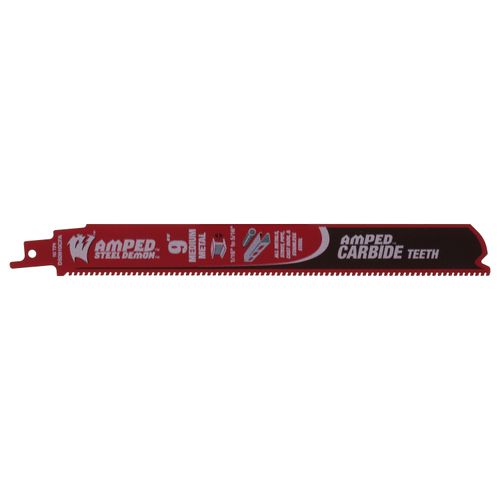 Main product image of 9" 10 TPI AMPED Steel Demon Carbide Teeth Reciprocating Saw Blade for Medium Metal (3-Pack)