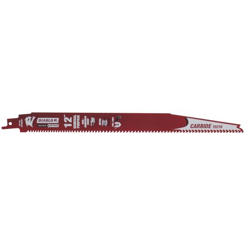 Main product image of 12" Demo Demon Carbide General Purpose Reciprocating Blade (3 PK)