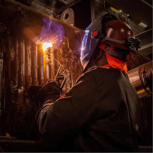 Main product image of Flame-Resistant Welding Cap (Orange/Black)
