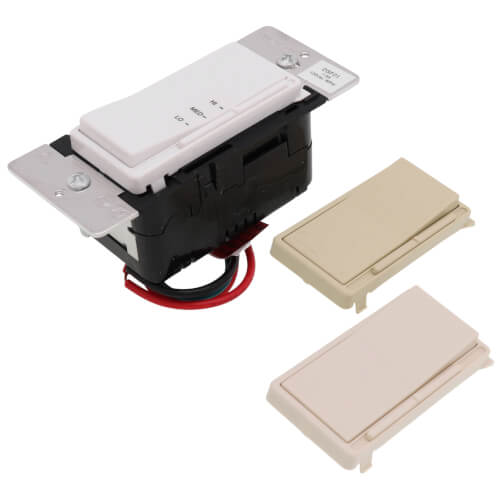 Main product image of Decora Rocker-Slide Quiet Fan Speed Control - White, Light Almond, Ivory (3-Way, 1.5A, 120V, 1P)