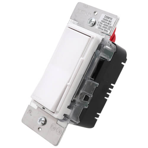 Main product image of Universal Decora Dimmable LED, CFL, MLV, Incandescent Rocker-Slide Dimmer - White, Light Almond, Ivory (120V)