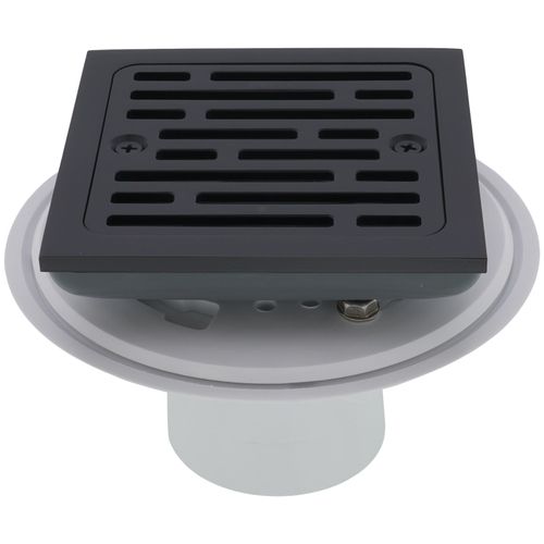 Main product image of 4" Tile-in Square Shower Drain (Matte Black), DT062412-BL