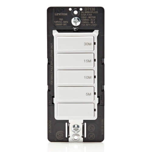 Main product image of Decora In-Wall 5-10-15-30-Minute Countdown Timer Switch, 1/2 HP