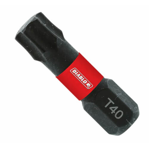 Main product image of 1/4" Hex #40 Torx Drive Bit, 1" Length (Pack of 25)
