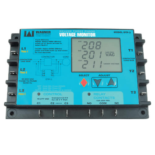 Main product image of Digital 3-Phase Line Voltage Monitor Motor Protector