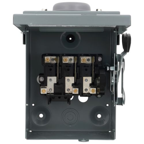 Main product image of 30A Non-Fused General Duty Safety Switch, 3 Pole, NEMA 3R Enclosure w/ Bolt on Hub Provision (240VAC)