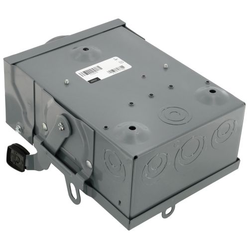 Main product image of 60A Non-Fused General Duty Safety Switch, 3 Pole, NEMA 3R Enclosure w/ Bolt on Hub Provision (240VAC)
