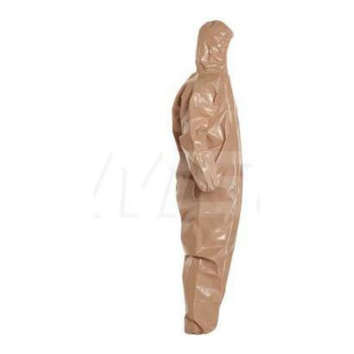 Main product image of Tychem 5000 C3127T Coverall w/ Standard Hood, Elastic Wrists and Ankles, Storm Flap; Adhesive Closure, Tan, 2X-Large (Pack of 6)