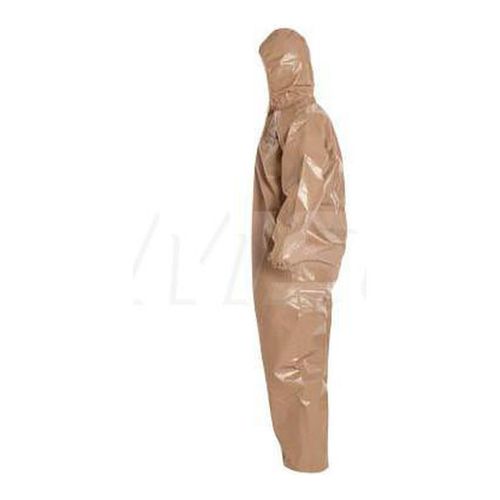 Main product image of Tychem 5000 C3127T Coverall w/ Standard Hood, Elastic Wrists and Ankles, Storm Flap; Adhesive Closure, Tan, 2X-Large (Pack of 6)