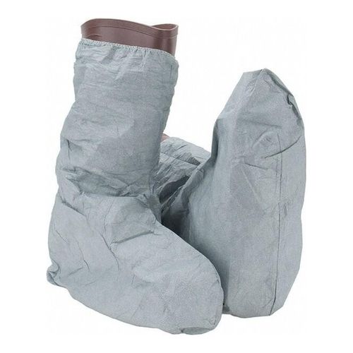 Main product image of Tyvek 400 FC FC454S Boot Cover, Tyvek 400 FC Skid-Resist Sole, 18in High, Gray (50 Pairs)