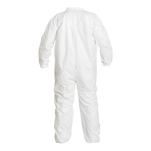Main product image of Tyvek IsoClean IC181S Disposable Chemical Resistant Coveralls w/ Zipper Closure, White, Medium (Pack of 25)