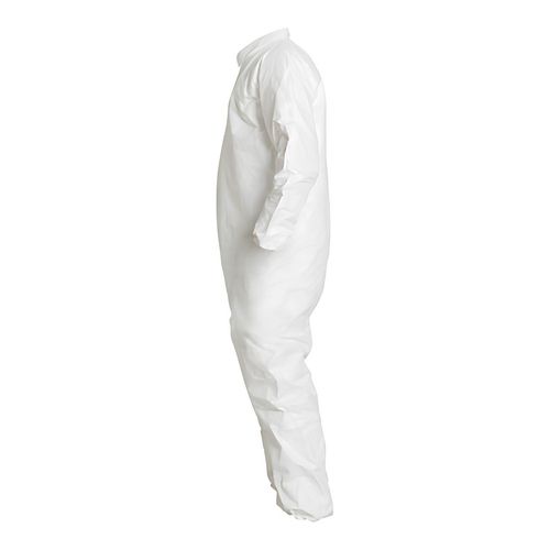 Main product image of Tyvek IsoClean IC181S Disposable Chemical Resistant Coveralls w/ Zipper Closure, White, Small (Pack of 25)